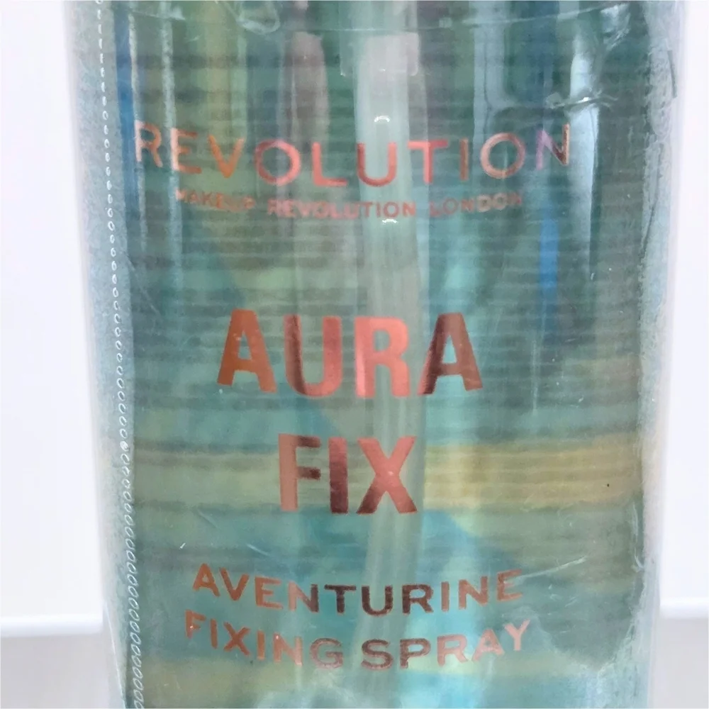 Revolution Aura Fix Aventurine Fixing Spray Makeup Setting Spray 2.87 fl oz